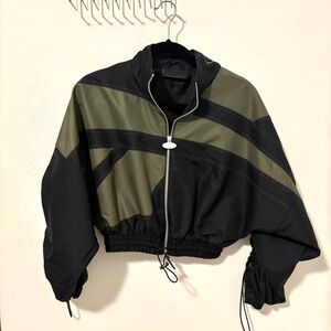 Reebok x Cardi B Cropped Bomber Jacket